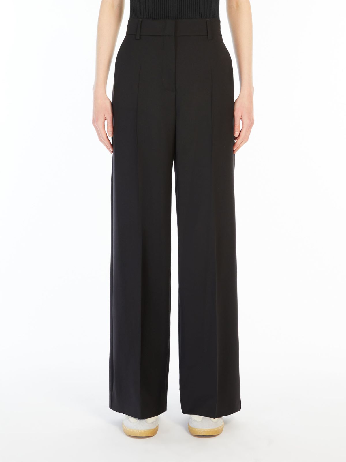 Weekend Pantalone palazzo in tela di lana Novità