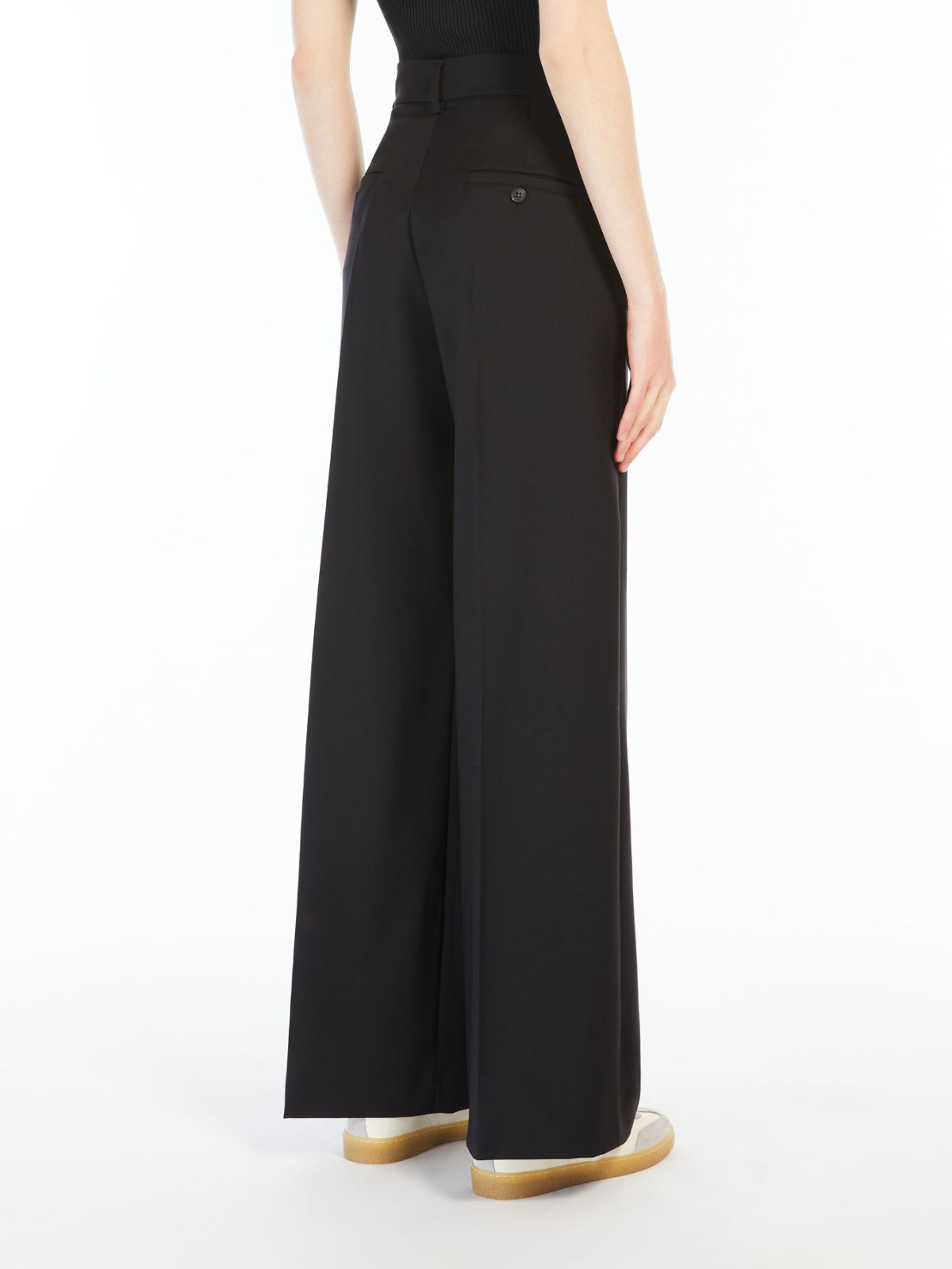 Weekend Pantalone palazzo in tela di lana Novità