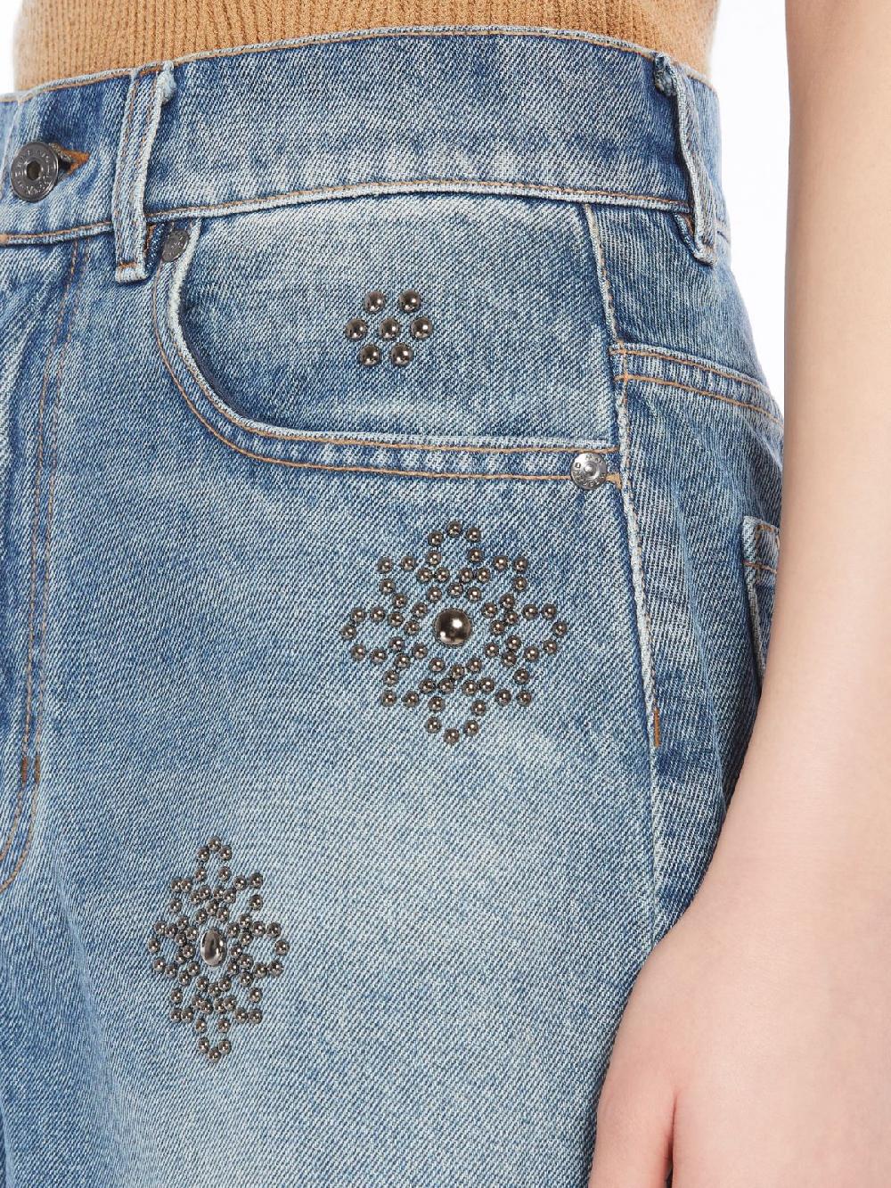 Weekend Minigonna in denim con borchie Online