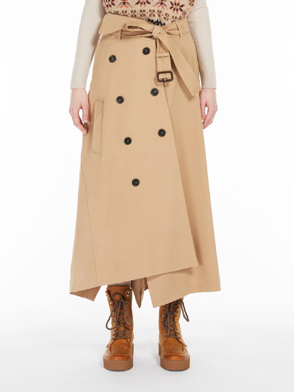 Weekend Gonna trench in gabardina di cotone Saldi Di Fabbrica