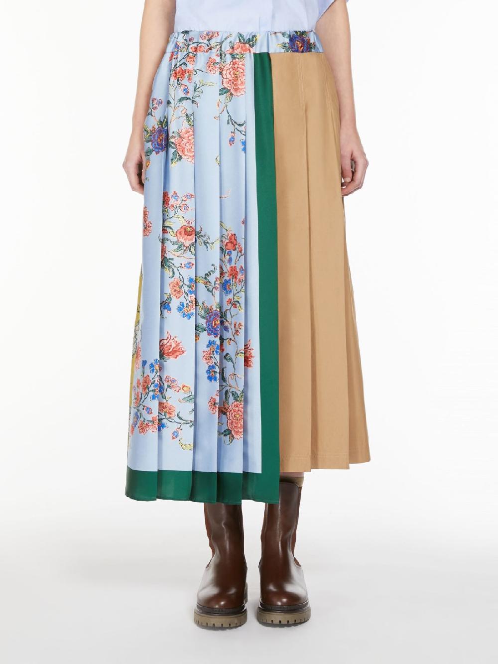 Weekend Gonna midi in tela e twill stampato I Più Venduti