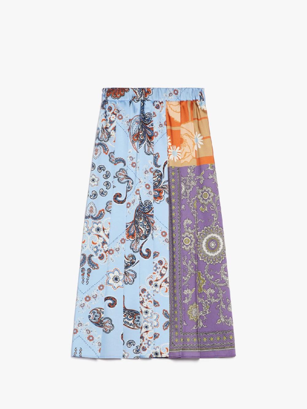 Weekend Gonna a pieghe in twill stampato Moda