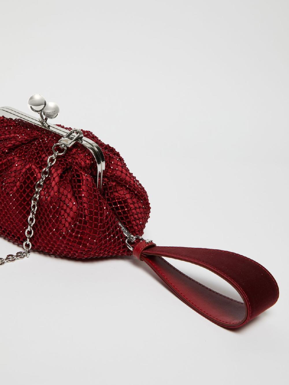 Weekend Pasticcino Bag Small in rete e strass Consegna Veloce