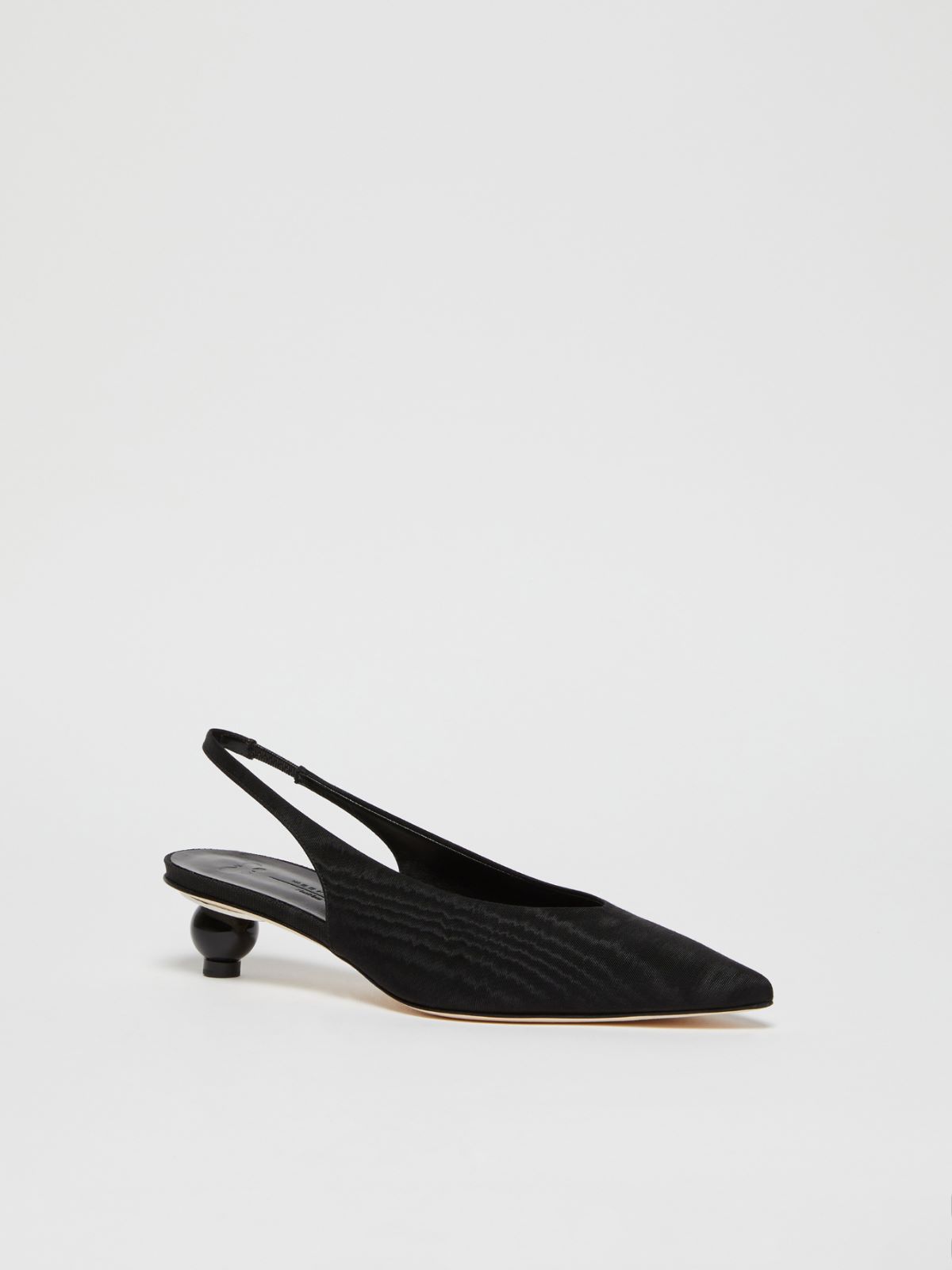 Weekend Slingback in moiré con tacco boule Pezzi Unici