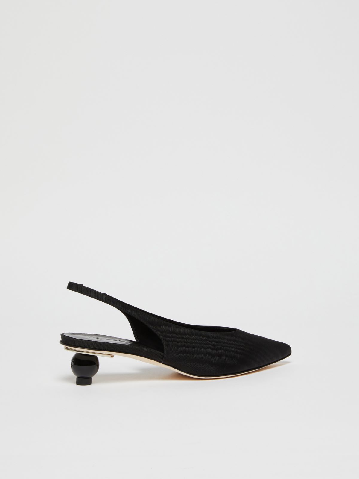 Weekend Slingback in moiré con tacco boule Pezzi Unici
