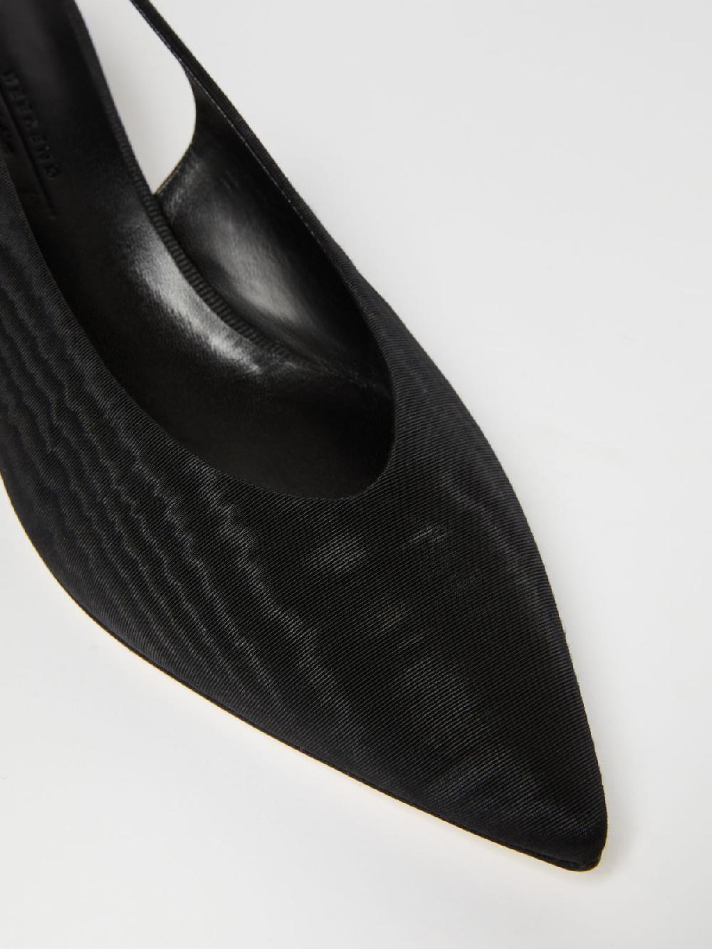 Weekend Slingback in moiré con tacco boule Pezzi Unici