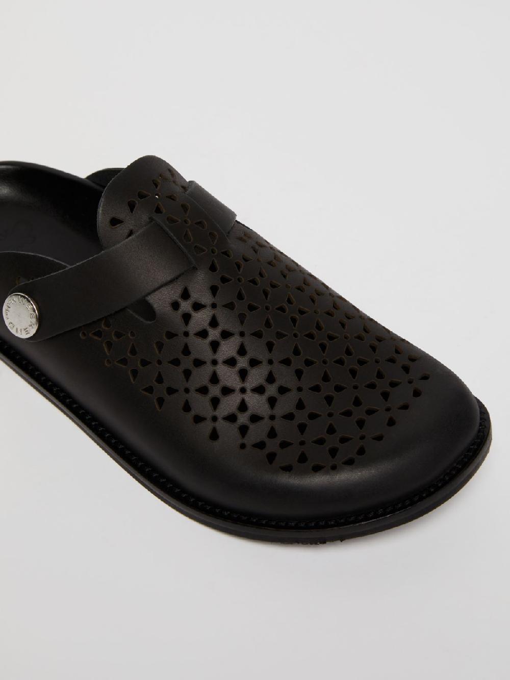 Weekend Sabot in pelle laserata Convenienza