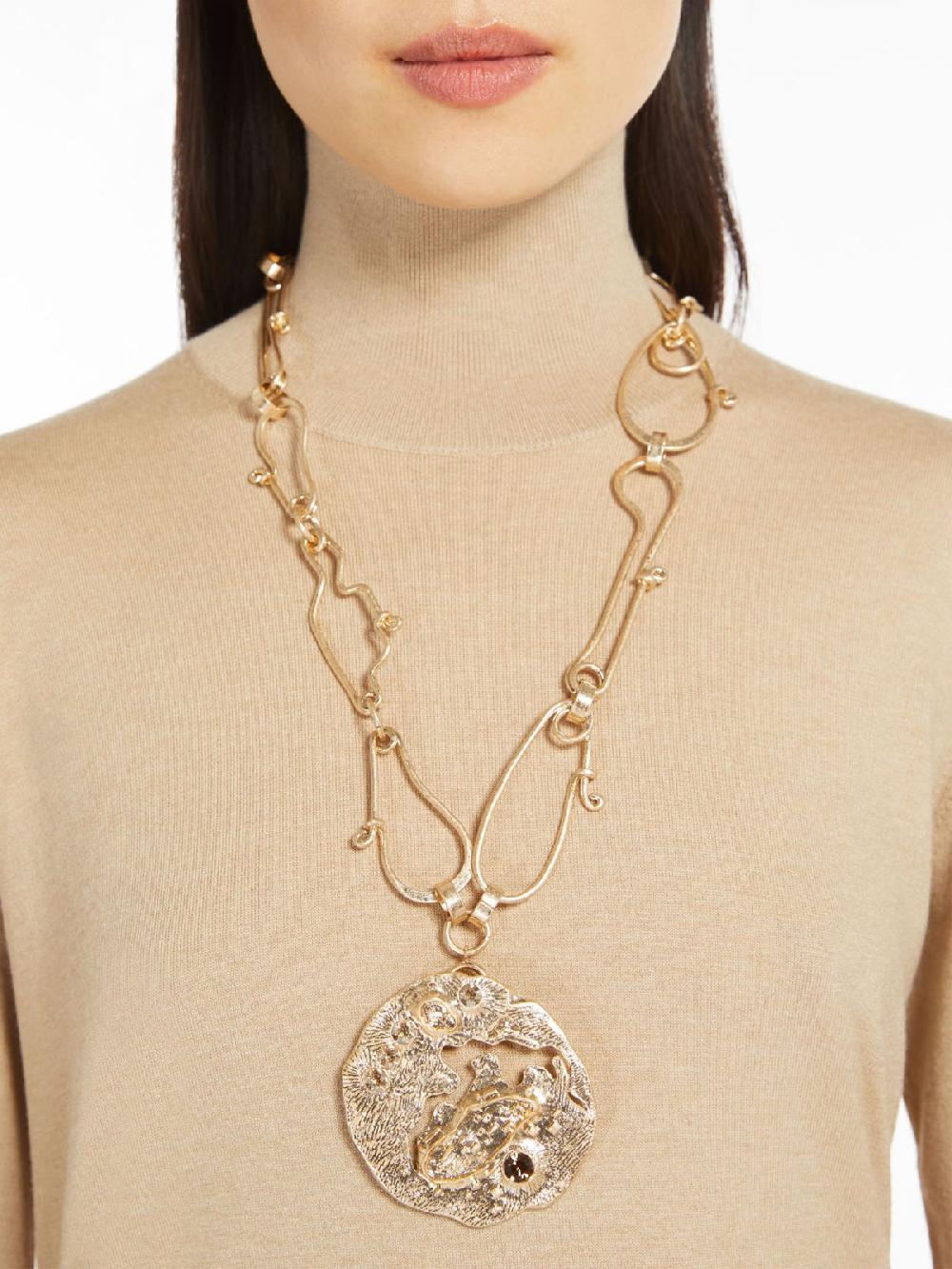 Weekend Collana in metallo con spilla Soddisfazione Garantita