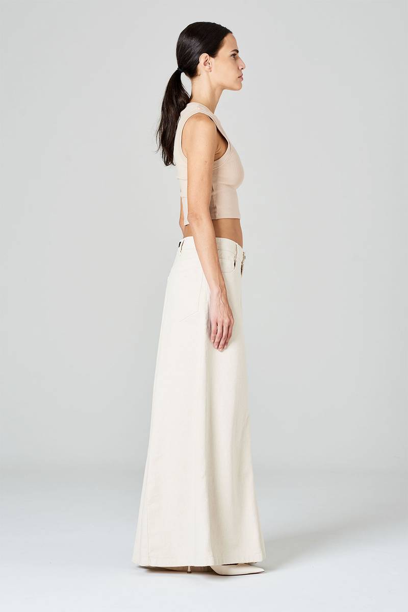 White sand Pantaloni in tessuto modal Presa