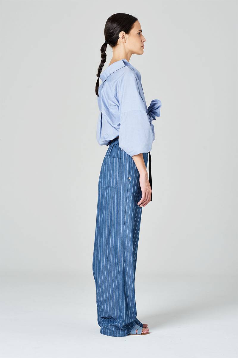 White sand Pantaloni palazzo in denim Economico