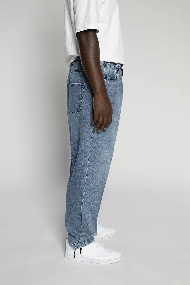 White sand Pantalone cinque tasche in denim trattato Spedizione Gratuita