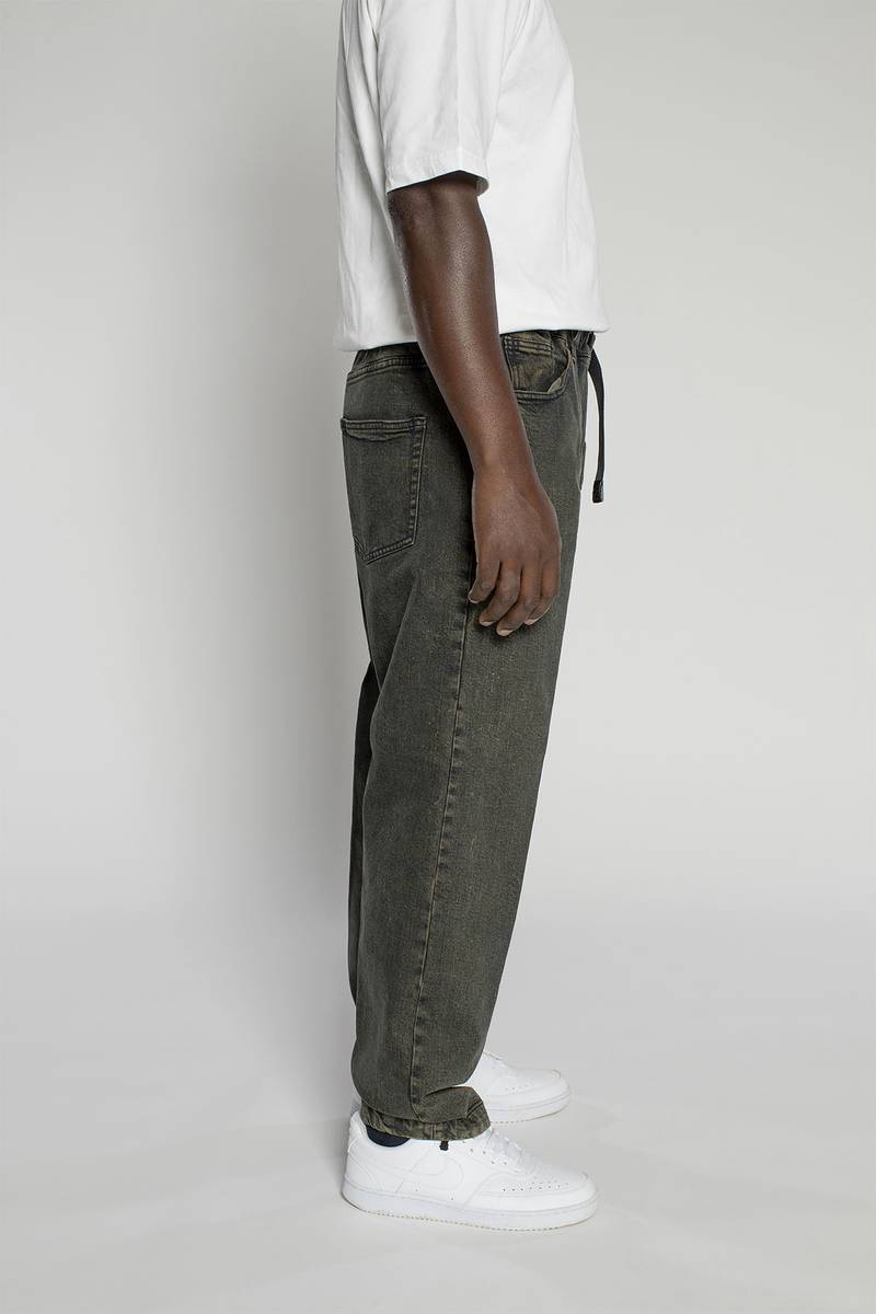 White sand Pantalone cinque tasche in denim trattato Pezzi Unici