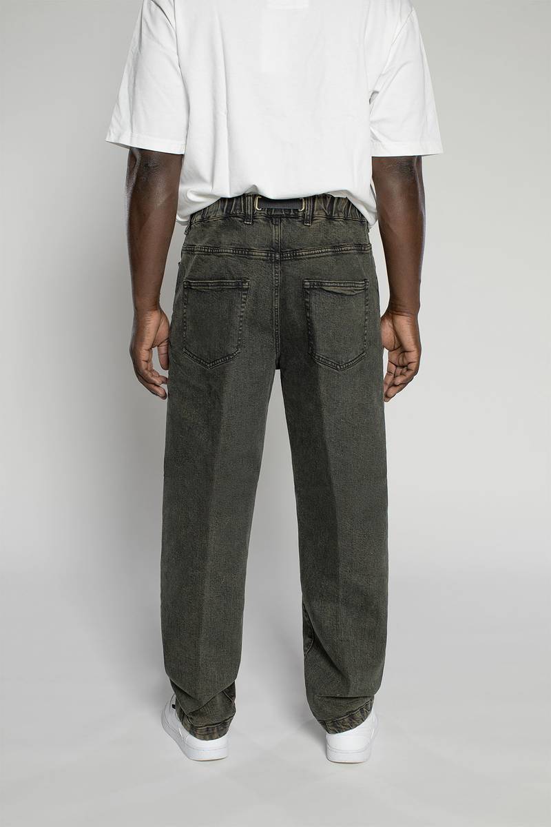 White sand Pantalone cinque tasche in denim trattato Pezzi Unici