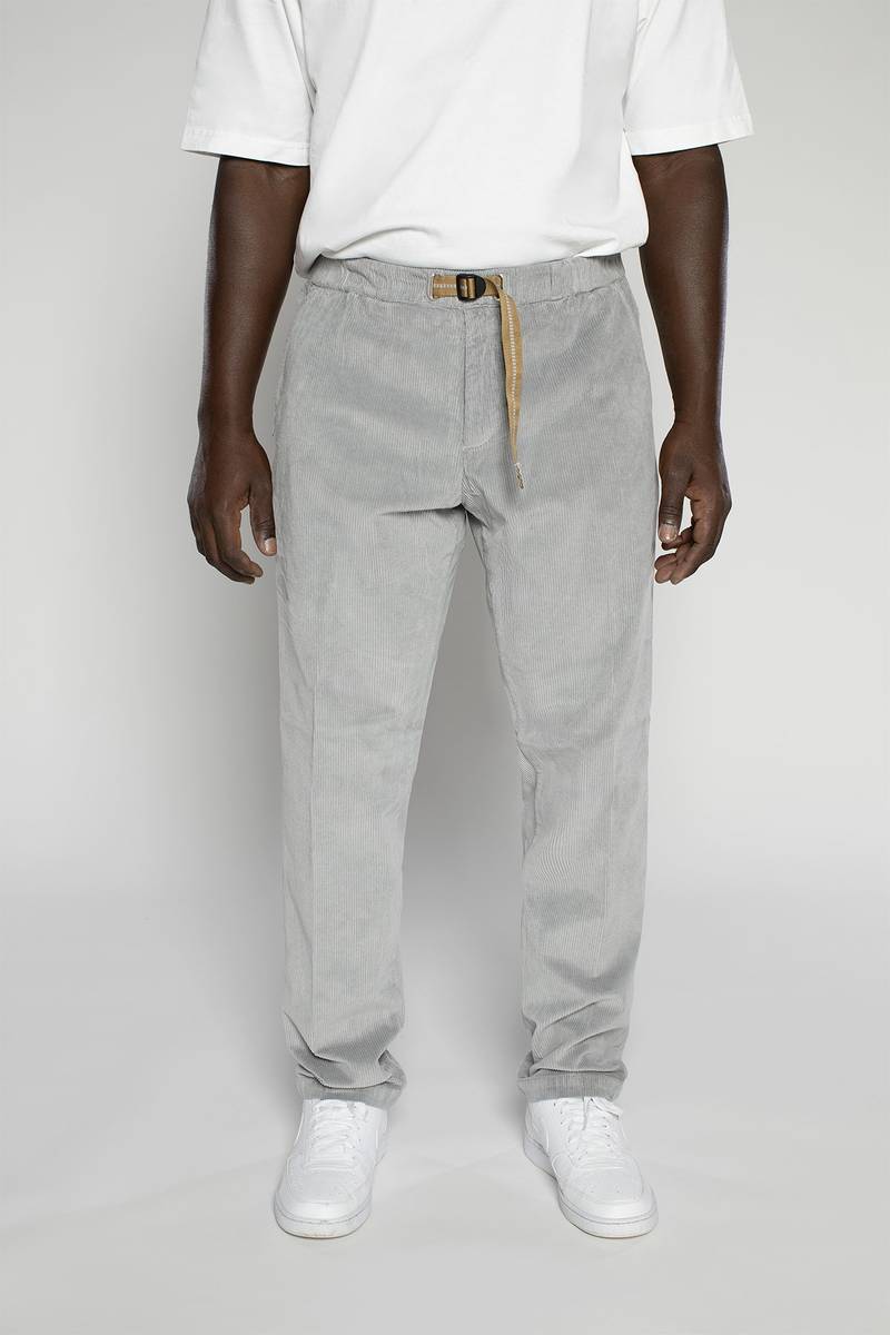 White sand Pantalone in velluto