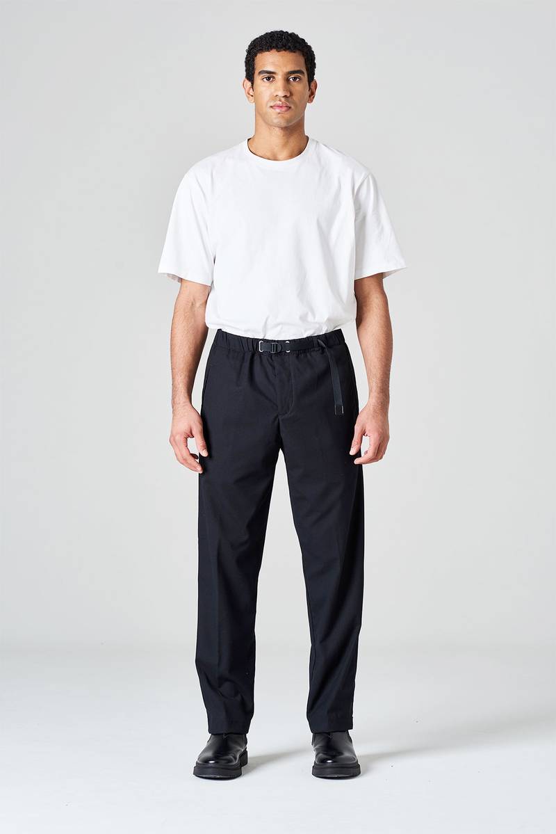 White sand Pantalone in flanella tecnica