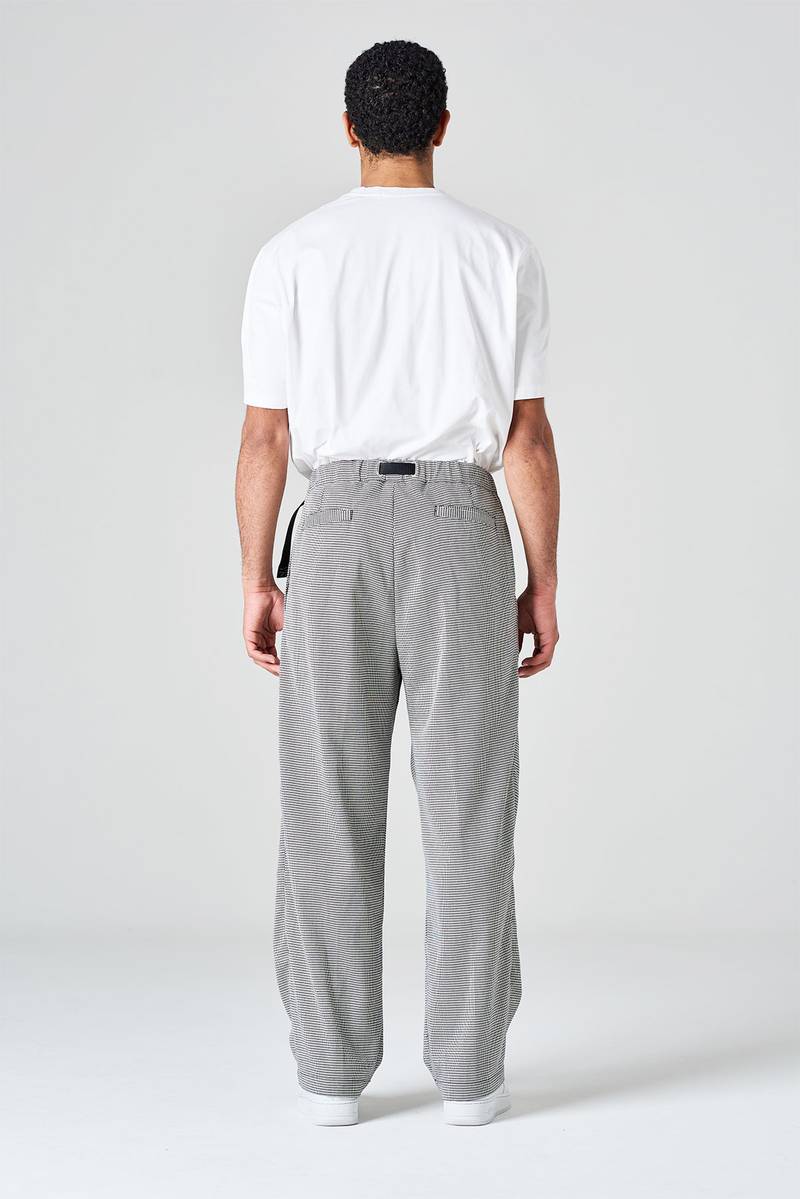 White sand Pantalone gamba larga in flanella Outlet