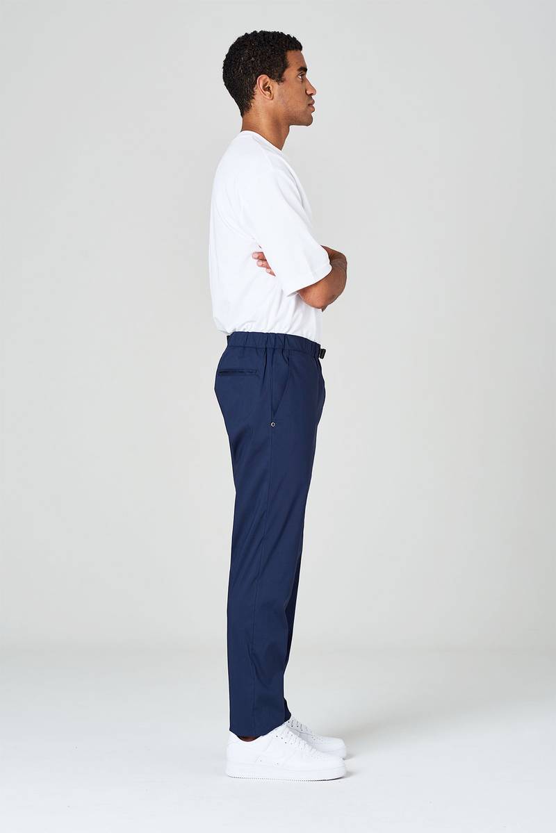 White sand Pantaloni in tela paracadute elasticizzata con vita elasticizzata Spedizione Gratuita
