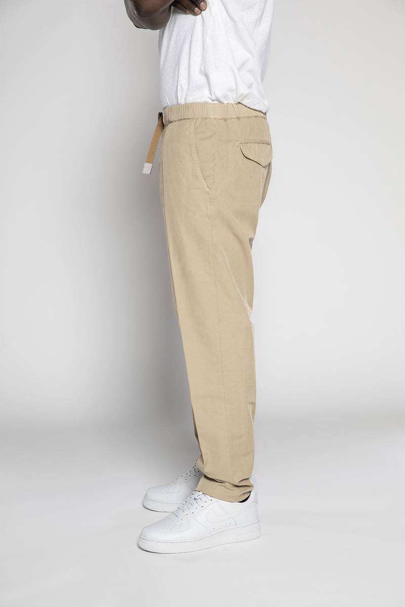 White sand Pantaloni in gabardina misto cotone-lino Acquista Ora