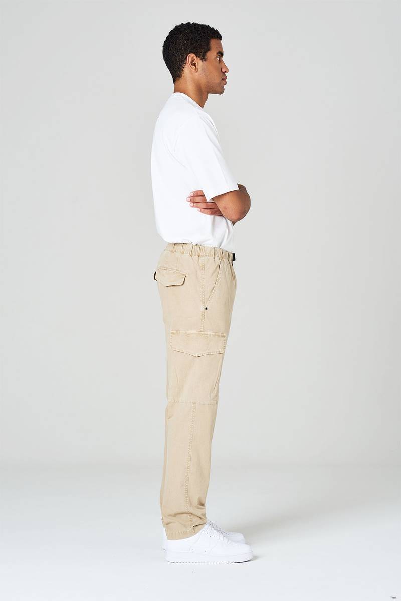 White sand Pantaloni cargo in ripstop di cotone Fino Al -60%