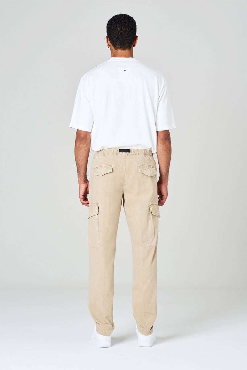 White sand Pantaloni cargo in ripstop di cotone Fino Al -60%