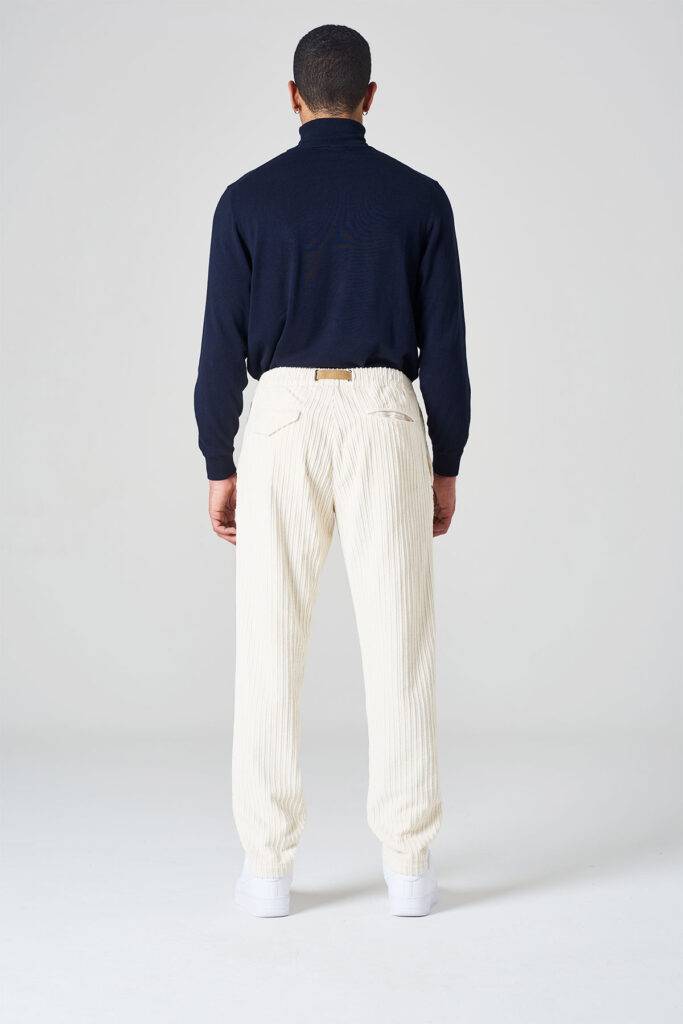 White sand Pantalone in denim cimosato Novità