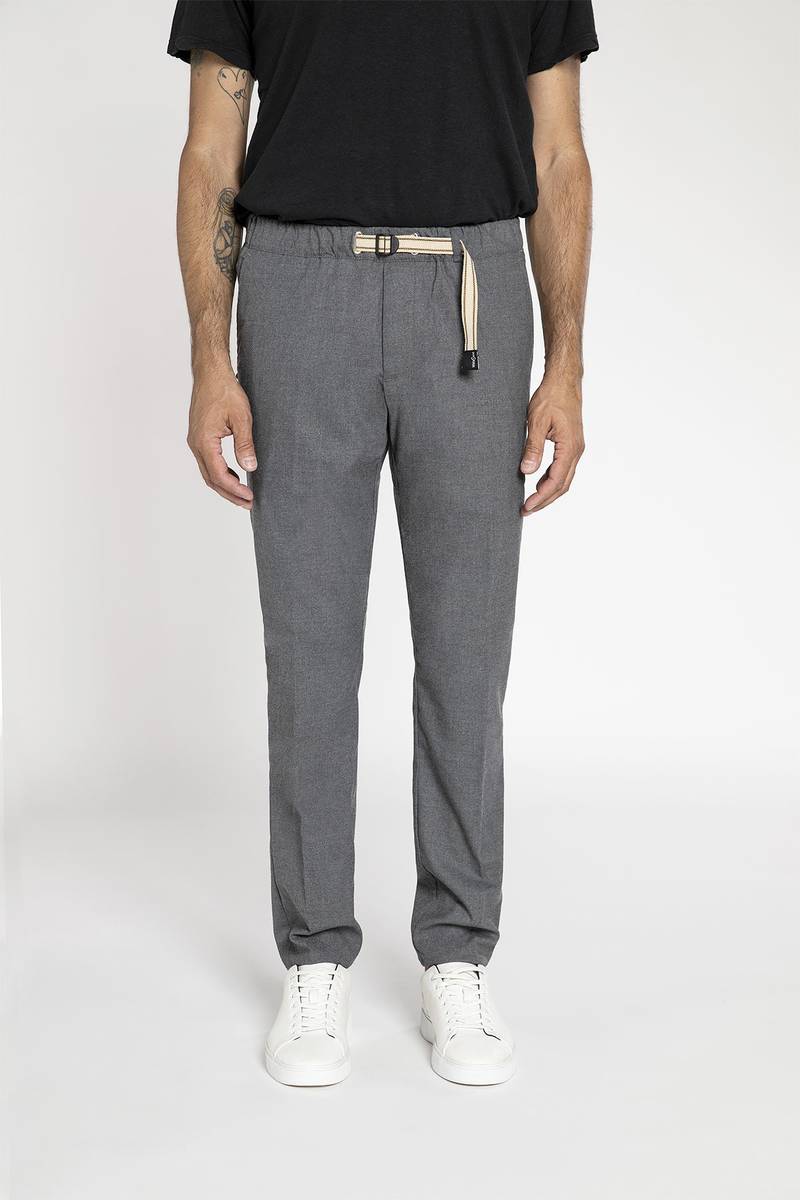 White sand Pantalone in tessuto effetto lana Economico
