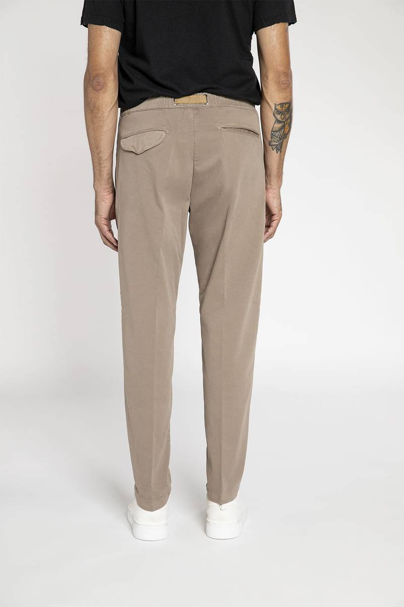 White sand Pantalone in cotone stretch Vendita Calda
