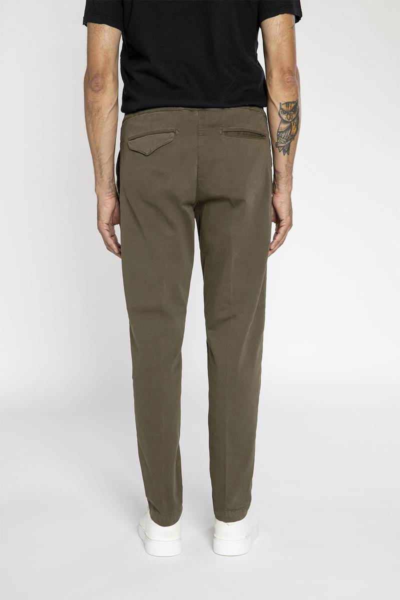 White sand Pantalone in cotone stretch Vendita Calda