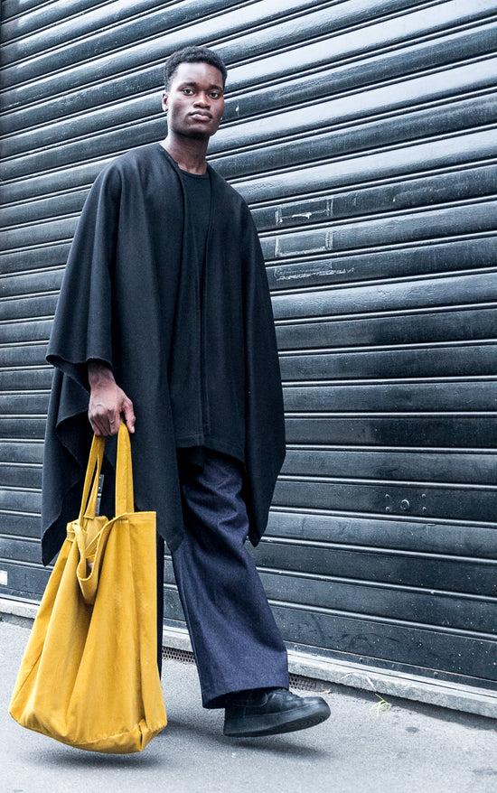 ﻿Zerobarracento Comfy mustard velour shopper Soddisfazione Garantita