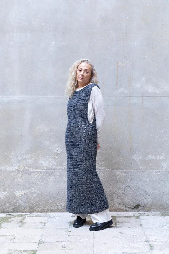 ﻿Zerobarracento Hand-Knit Maxi Wool Dress Offerte esclusive