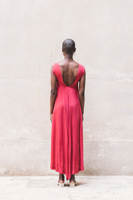 ﻿Zerobarracento HOUMI DRESS 100% BEMBERG Cyclamen/Powder Pink Convenienza