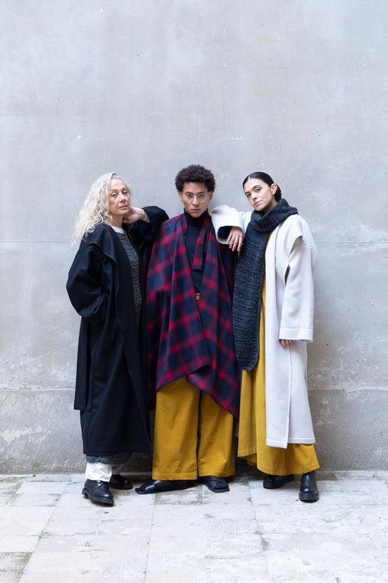 ﻿Zerobarracento Recycled Wool Long Overcoat 2025