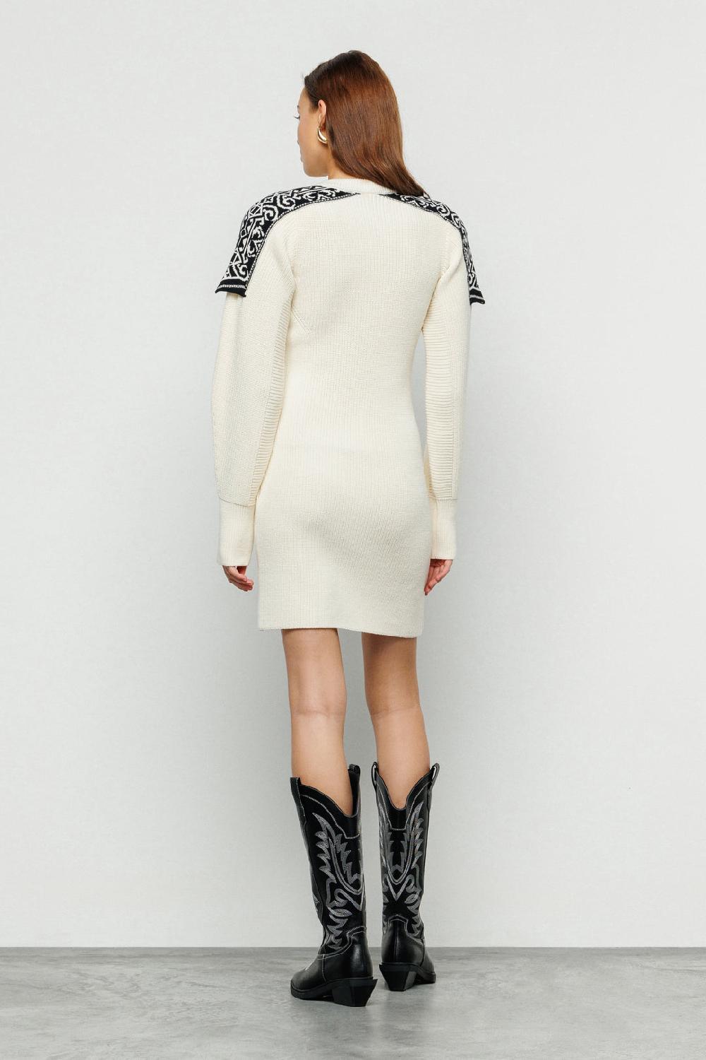 Akep ABITO CORTO AKEP CON SPALLINE IN TESSUTO JACQUARD Nuovo