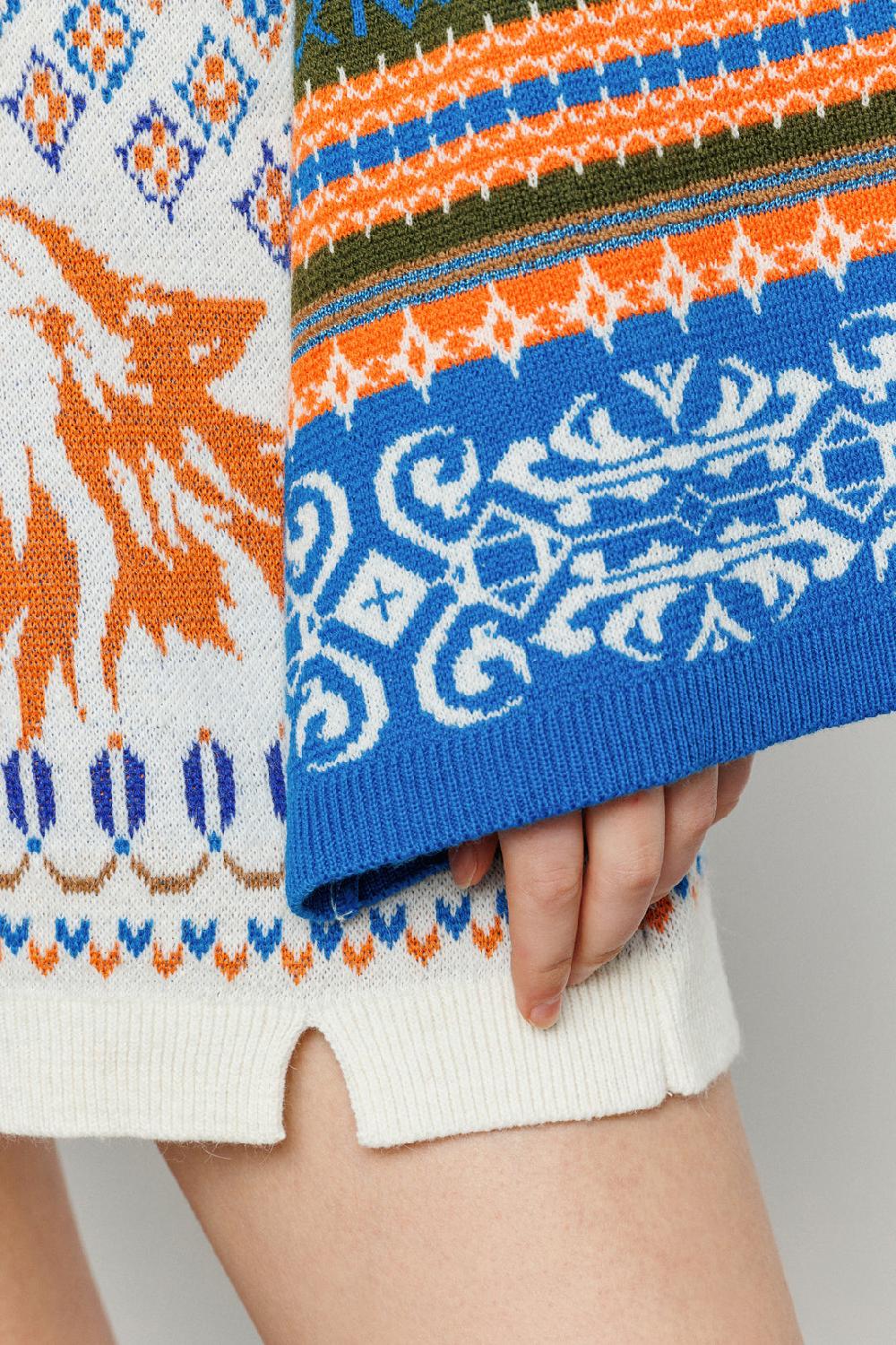 Akep ABITO CORTO AKEP IN TESSUTO JACQUARD CON SCOLLO A V Negozi Online