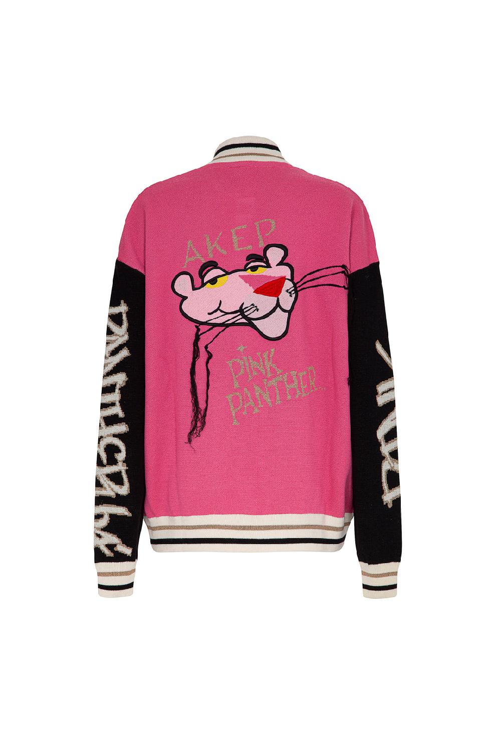 Akep BOMBER AKEP JACQUARD IN PIQUET - CAPSULE "AKEP x PINK PANTER" Sconto