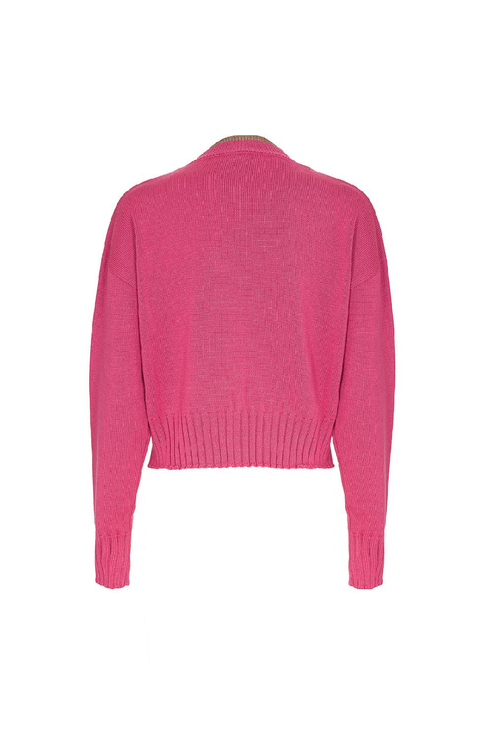 Akep MAGLIONE CROPPED A GIROCOLLO - CAPSULE "AKEP X PINK PANTER" In Vendita