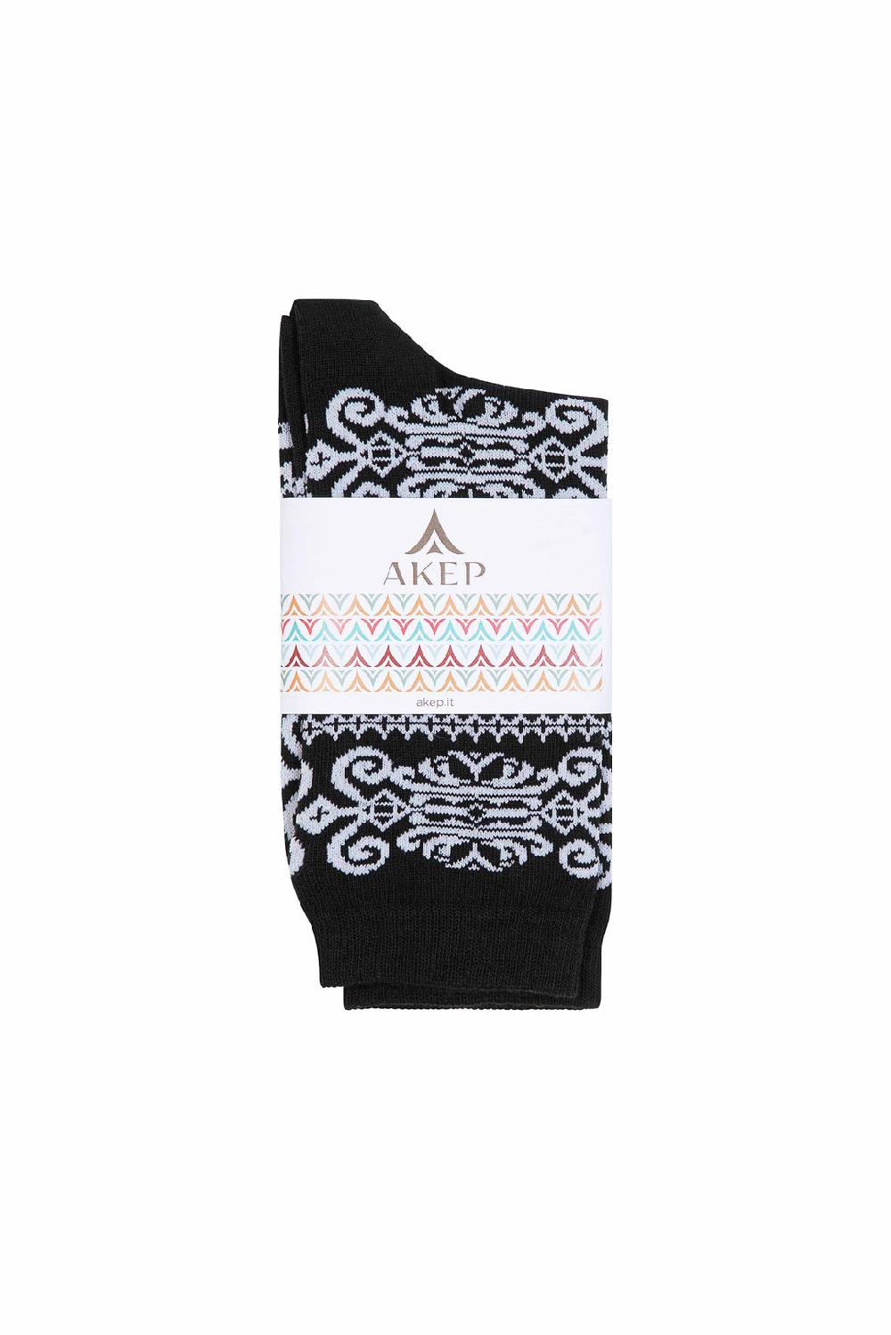 Akep CALZINI CORTI AKEP IN TESSUTO JACQUARD Italy