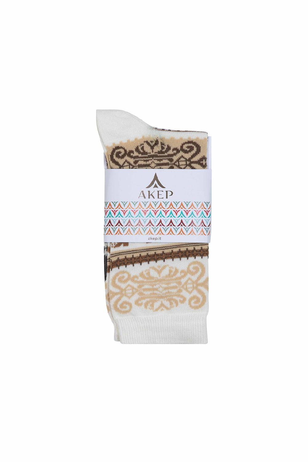 Akep CALZINI CORTI AKEP IN TESSUTO JACQUARD Italy