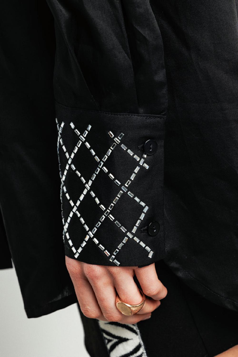 Akep CAMICIA OVERSIZE AKEP CON DETTAGLIO STRASS 2025