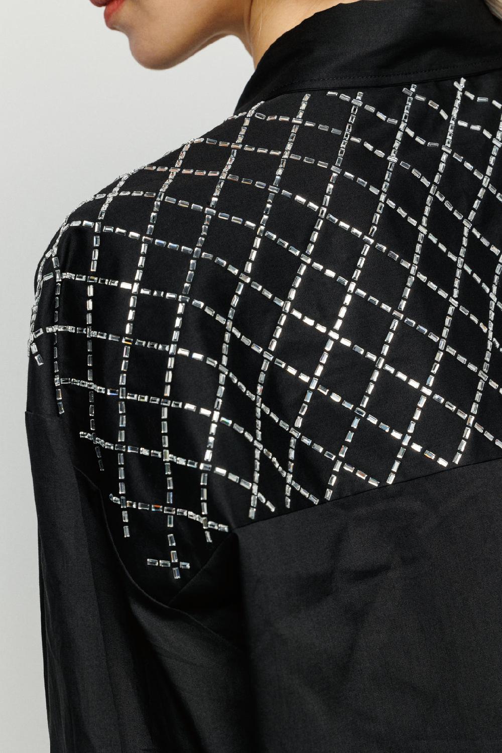 Akep CAMICIA OVERSIZE AKEP CON DETTAGLIO STRASS 2025
