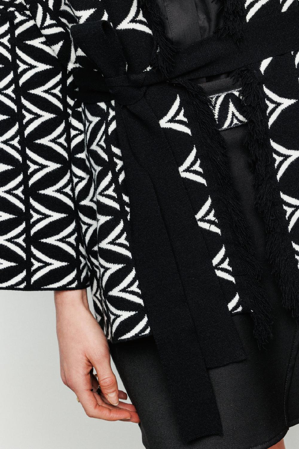 Akep CARDIGAN AKEP JACQUARD FANTASIA ALLOVER LOGOMANIA Fino Al -60%
