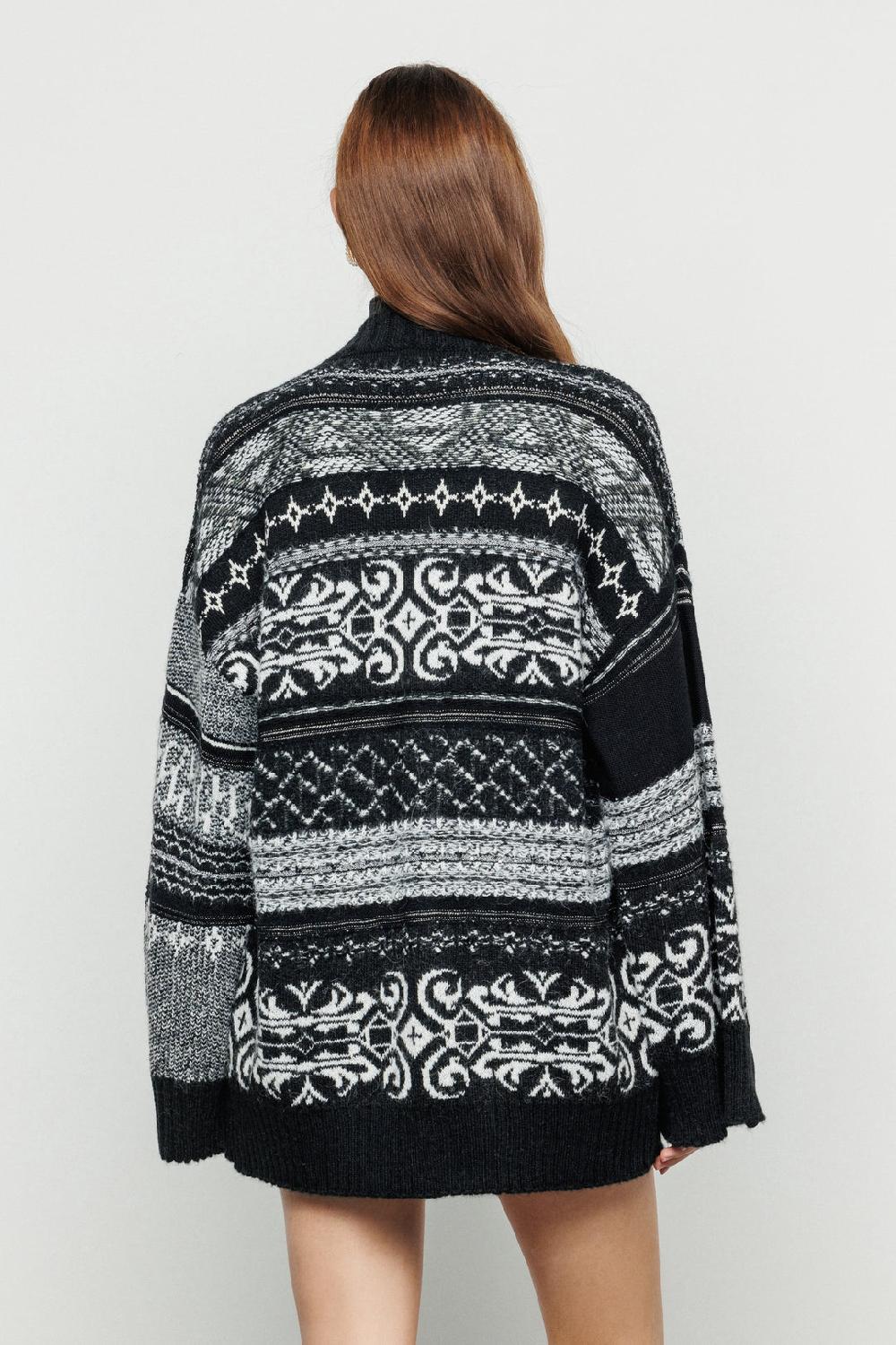 Akep CARDIGAN AKEP MANICHE CON SPACCHI E FUSCIACCA IN VITA Shopping Online