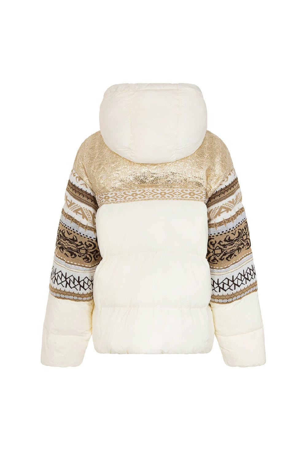 Akep PIUMINO AKEP CON INSERTI IN MAGLIA JACQUARD Soddisfazione Garantita
