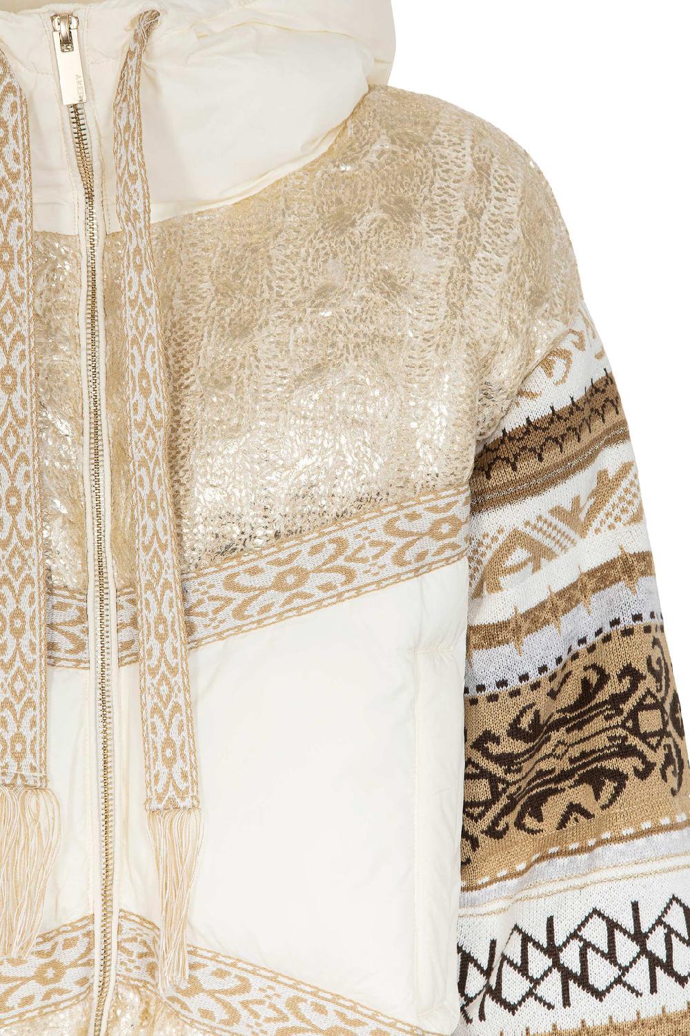 Akep PIUMINO AKEP CON INSERTI IN MAGLIA JACQUARD Soddisfazione Garantita