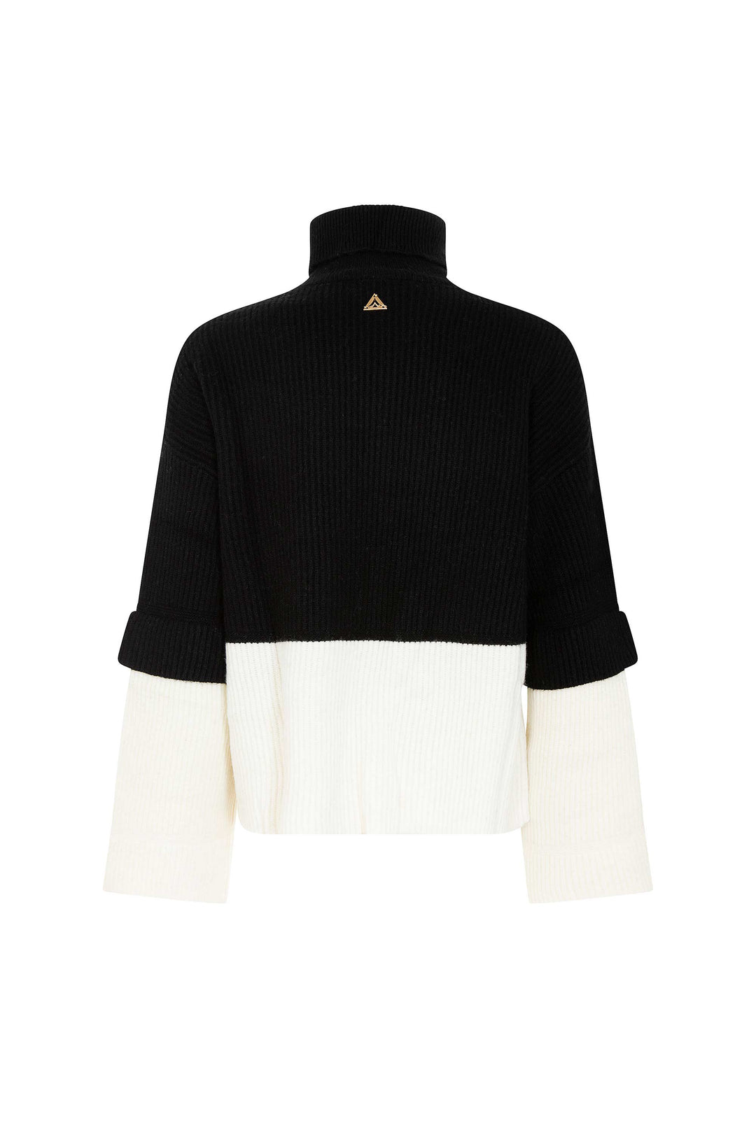 Akep PULL AKEP CON MANICHE BICOLOR IN PURA LANA Qualità Garantita