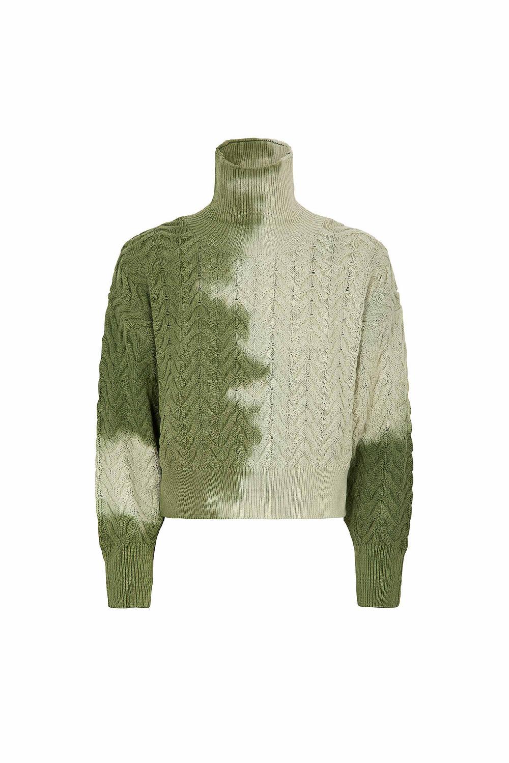 Akep PULL AKEP INTRECCIATO A COLLO ALTO EFFETTO TYE DYE Negozi Online
