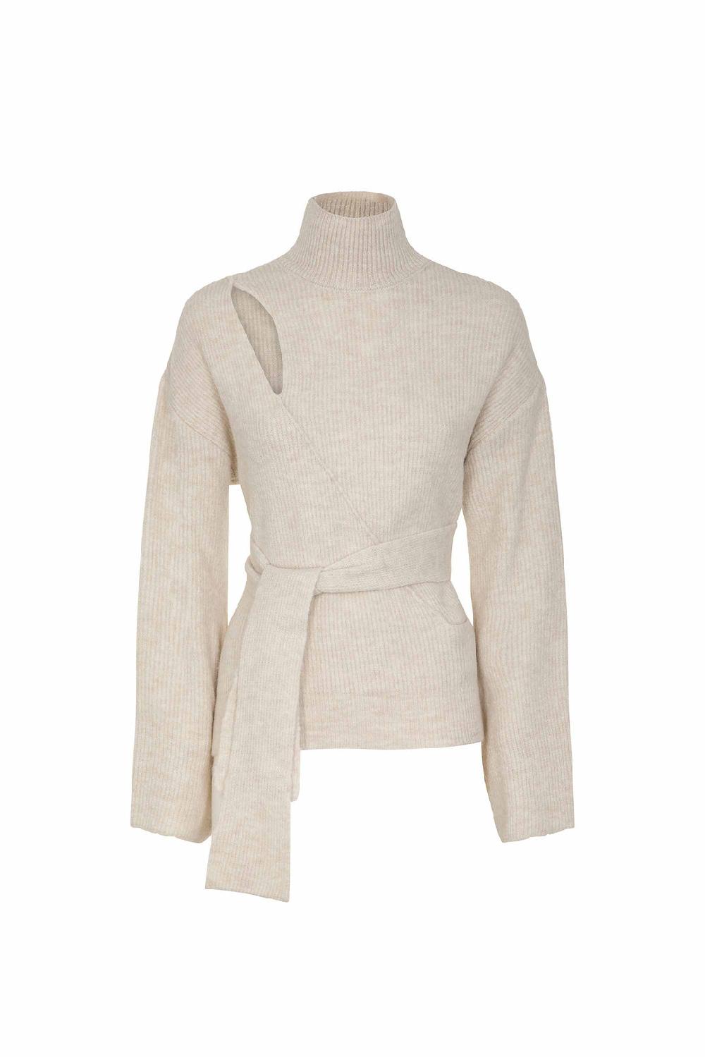 Akep PULLOVER AKEP A COLLO ALTO CON FUSCIACCA LATERALE Acquista Ora