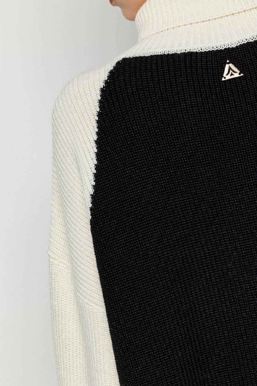 Akep PULLOVER AKEP BICOLOR A COLLO ALTO Vendite Flash