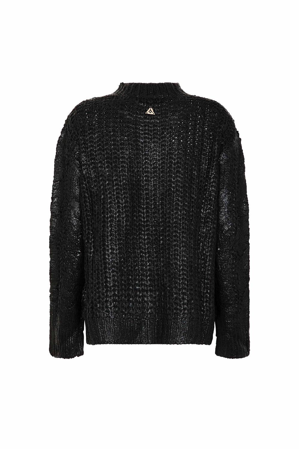 Akep PULLOVER AKEP SCOLLO A V CON PLACCATURA METAL Sottocosto