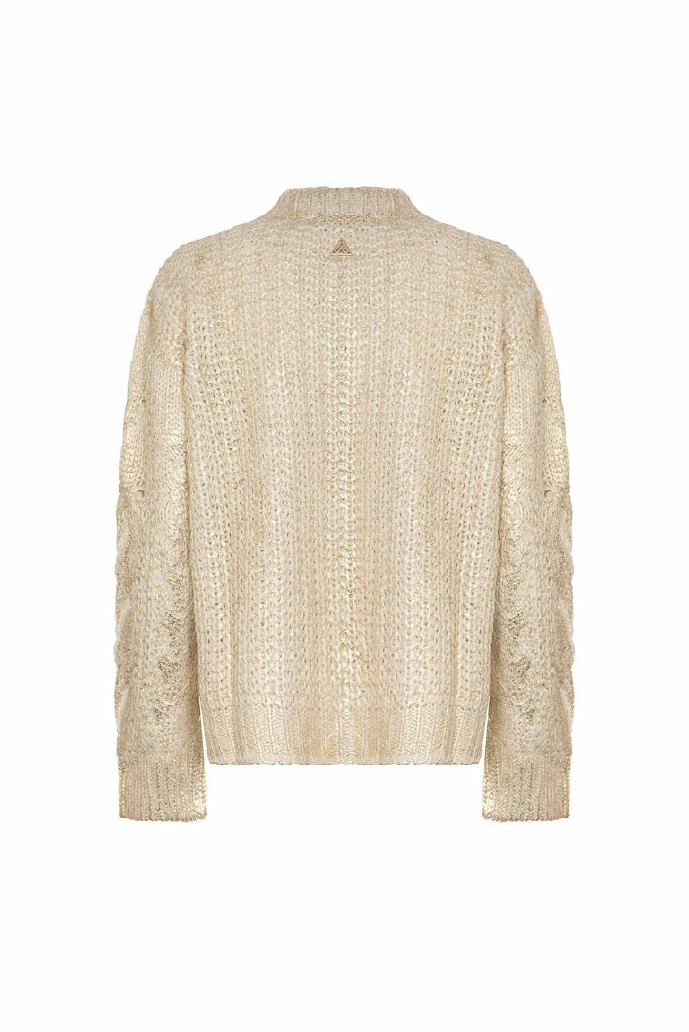 Akep PULLOVER AKEP SCOLLO A V CON PLACCATURA METAL Sottocosto